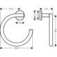 Hansgrohe Logis Universal Towel Ring - Chrome - Image 2