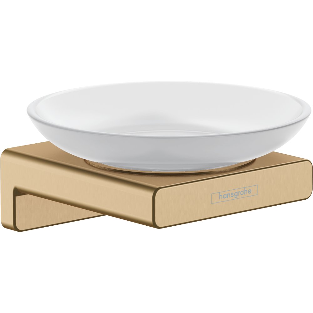 Hansgrohe Addstoris Round Soap Dish - Brushed Bronze
