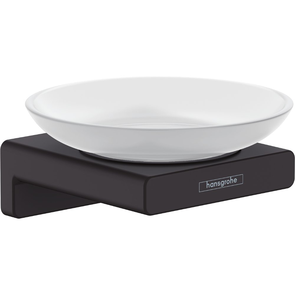 Hansgrohe Addstoris Round Soap Dish - Matt Black