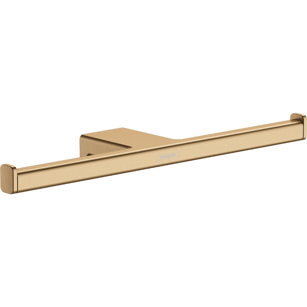 Hansgrohe Addstoris Double Toilet Roll Holder - Brushed Bronze