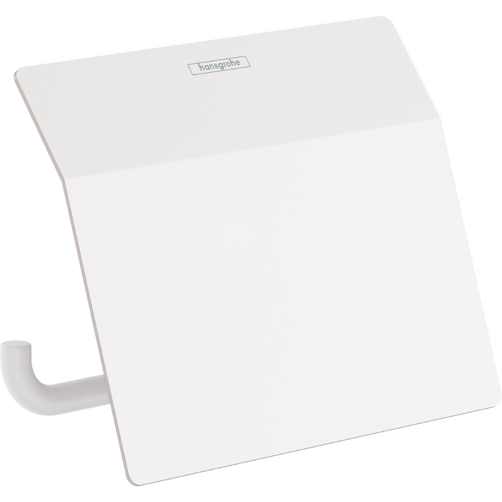 Hansgrohe Addstoris Toilet Roll Holder With Cover - Matt White