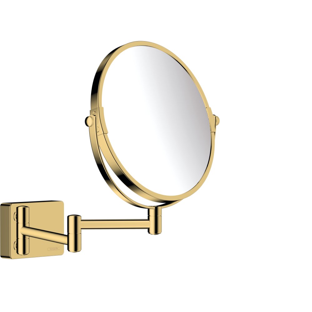 Hansgrohe Addstoris Magnifying Mirror - Polished Gold Optic