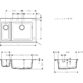 Hansgrohe S51 S510-F635 Built-In Kitchen Sink - Image 2