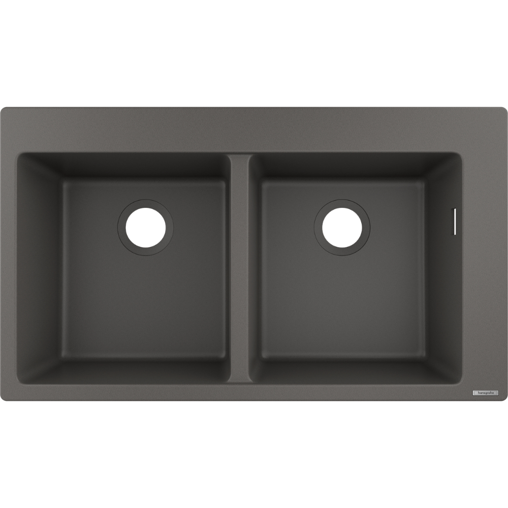 Hansgrohe S51 S510-F770 Built-In Kitchen Sink - Stone Grey