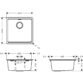 Hansgrohe S530-F400 Undermount Kitchen Sink - Image 2