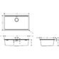 Hansgrohe S530-F400 Undermount Kitchen Sink - Image 4