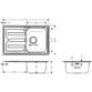 Hansgrohe S440-A342 Kitchen Sink - Stainless Steel - Image 2