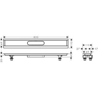 Hansgrohe Raindrain Installation Set For Shower Drains Finish Sets - Image 4