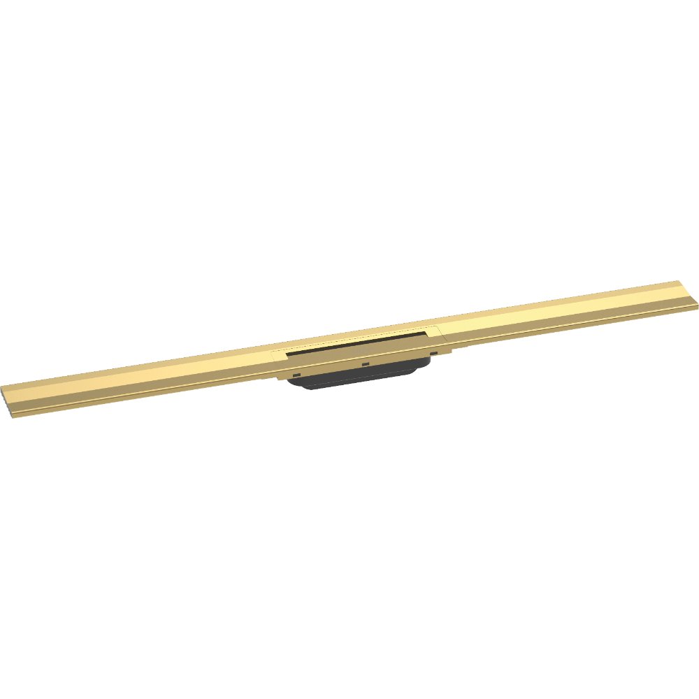 Hansgrohe Raindrain Flex Finish Set Shower Drain 1000 Cuttable For Wall Mounting - Polished Gold Optic