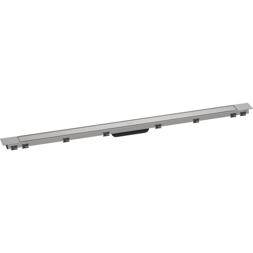 Hansgrohe Raindrain Match Plus 1200 Shower Drain Finish Set With Height Adjustable Frame - Brushed Stainless Steel