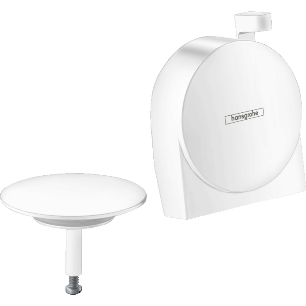 Hansgrohe Exafill S Finish Set Bath Filler With Waste And Overflow - Matt White