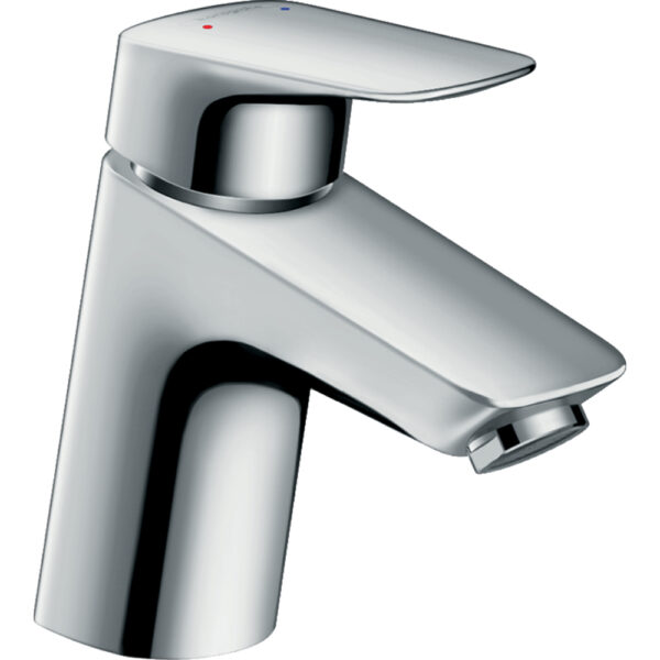 Hansgrohe Logis 70 Single Lever Basin Mixer Tap For Vented Hot Water Cylinders With Push-Open Waste - Chrome