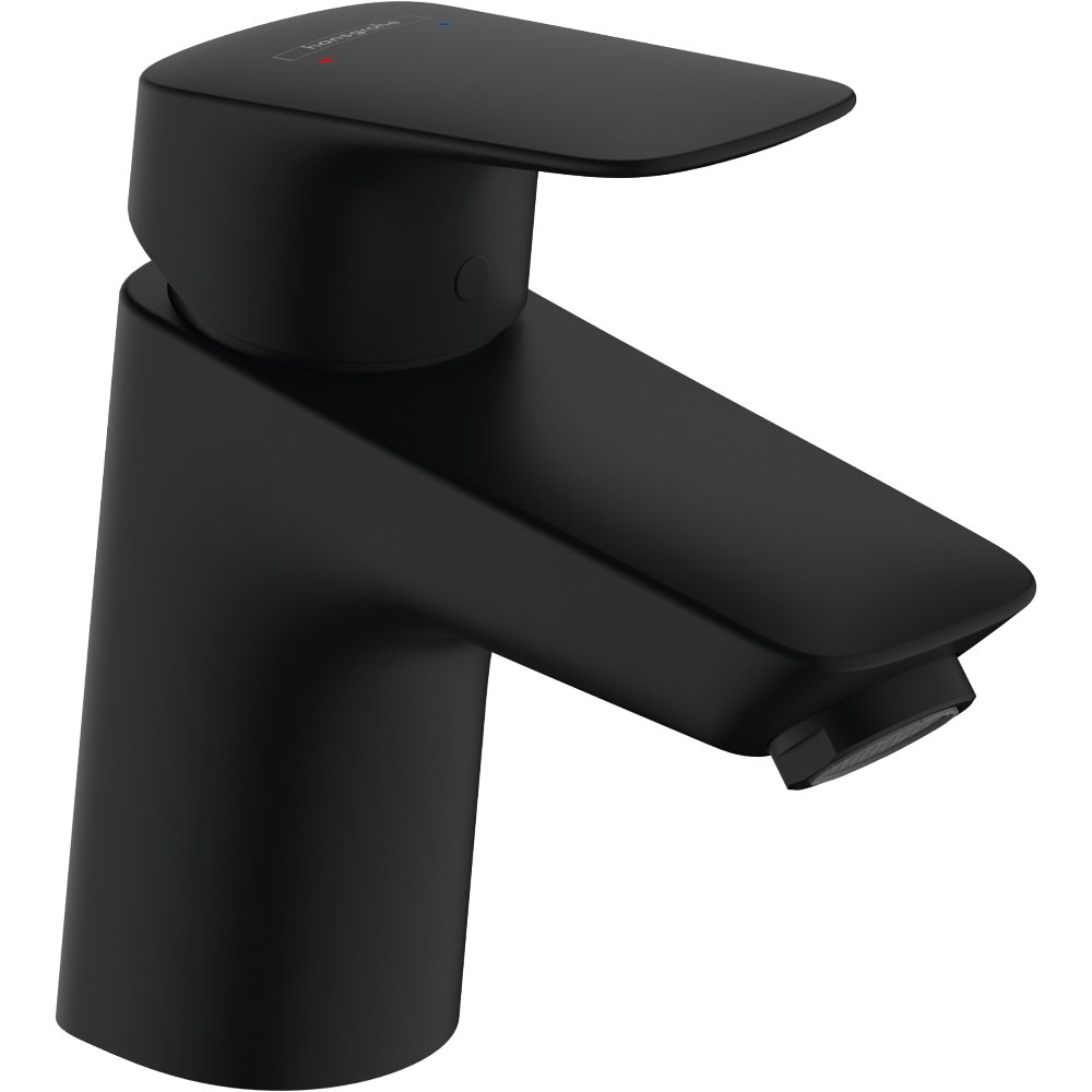 Hansgrohe Logis 70 Single Lever Basin Mixer Tap With Push-Open Waste - Matt Black