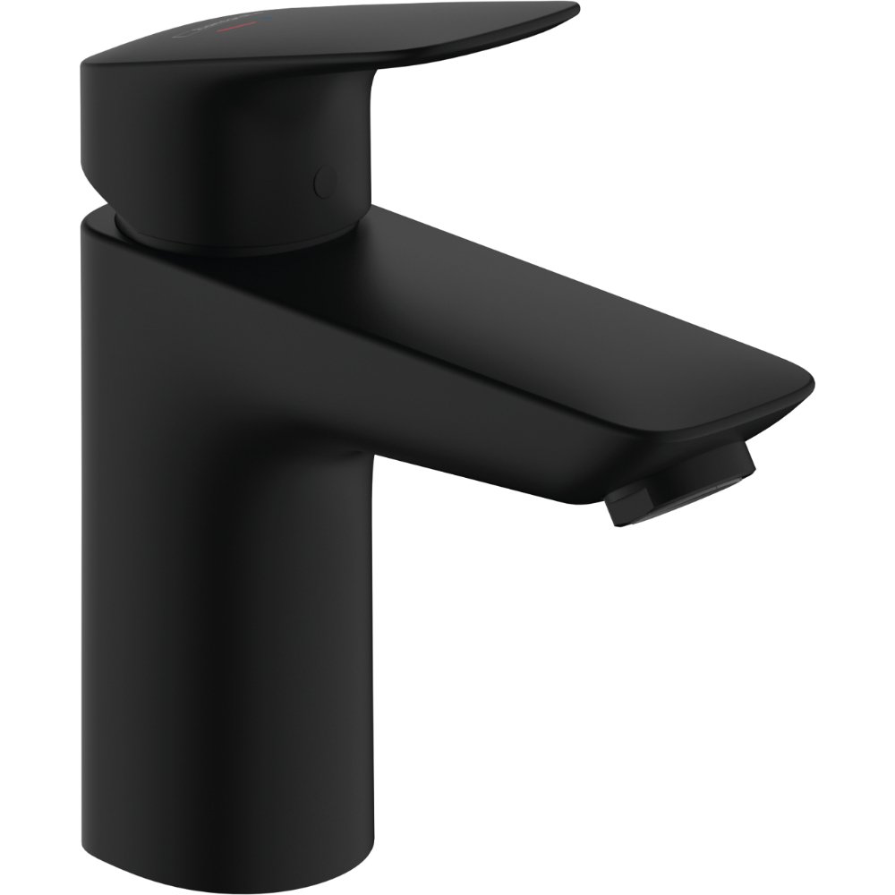 Hansgrohe Logis Coolstart 100 Single Lever Basin Mixer Tap - Matt Black
