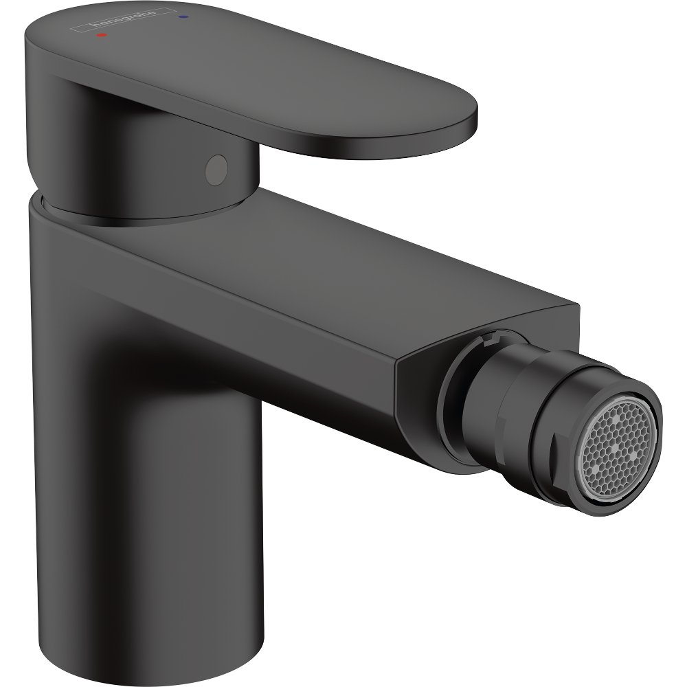Hansgrohe Vernis Blend Single Lever Bidet Mixer Tap With Metal Pop-Up Waste - Matt Black