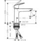Hansgrohe Logis Fine 110 Single Lever Basin Mixer Tap - Image 2