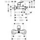 Hansgrohe Logis Single Lever Exposed Bath Shower Mixer Tap With 2 Flow Rates - Image 2