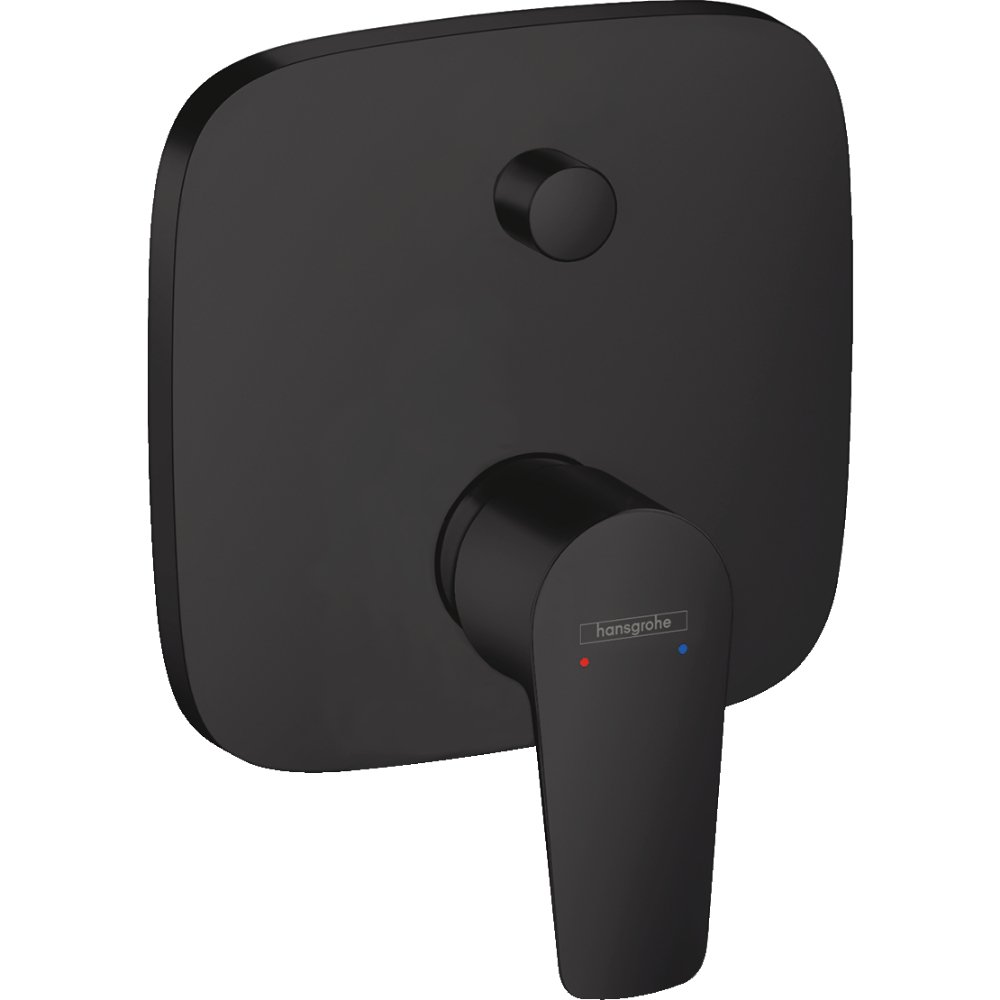 Hansgrohe Talis E Single Lever Manual Shower Valve For Concealed Installation With Integrated Backflow Prevention - Matt Black