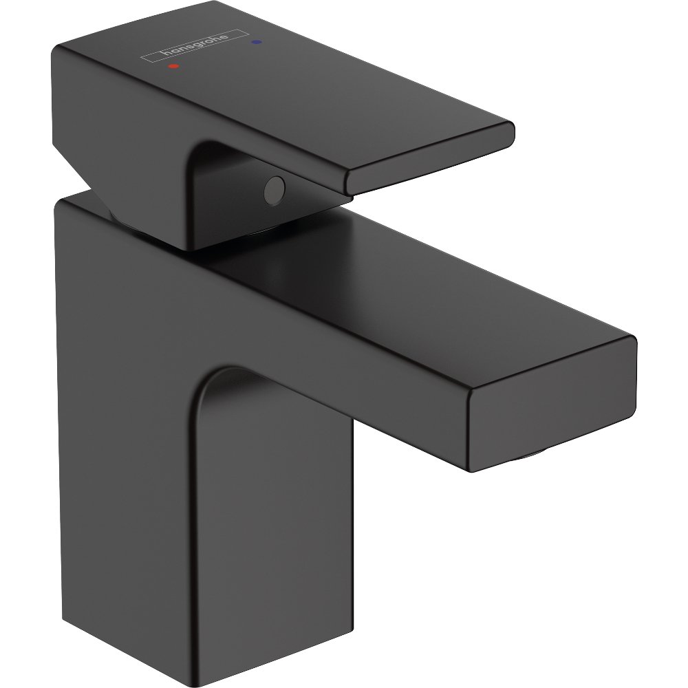 Hansgrohe Vernis Shape 70 Single Lever Basin Mixer Tap With Pop-Up Waste - Matt Black