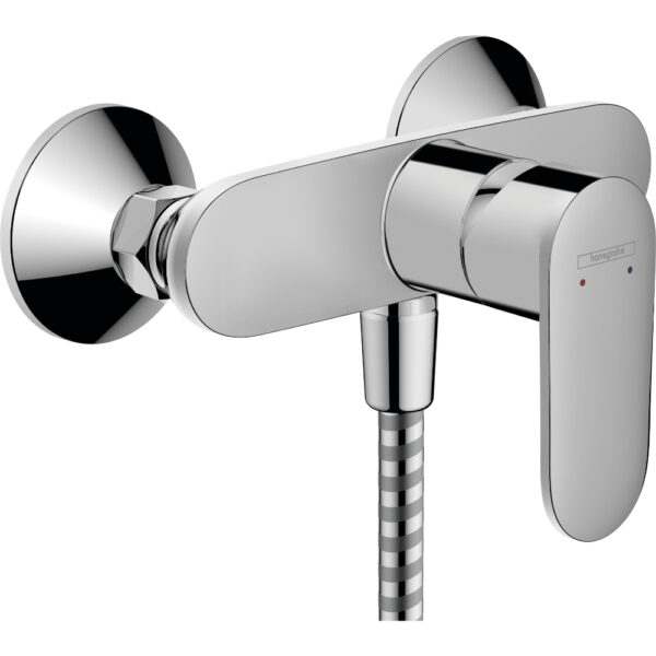 Hansgrohe Vernis Blend Exposed Bath Shower Mixer Tap With 2 Flow Rates - Chrome