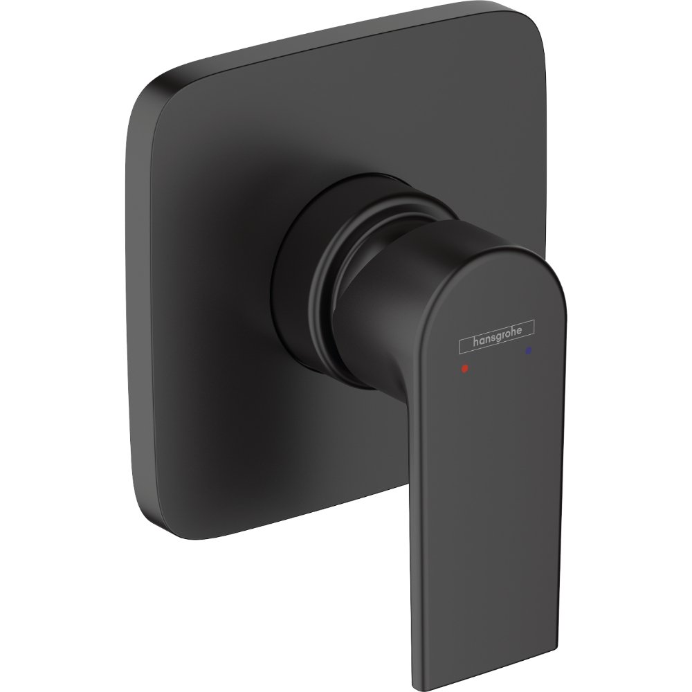 Hansgrohe Vernis Shape Single Lever Concealed Manual Shower Valve - Matt Black