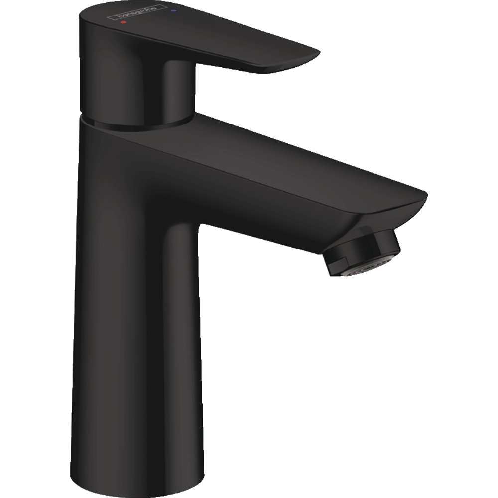 Hansgrohe Talis E 110 Single Lever Basin Mixer Tap With Pop-Up Waste - Matt Black