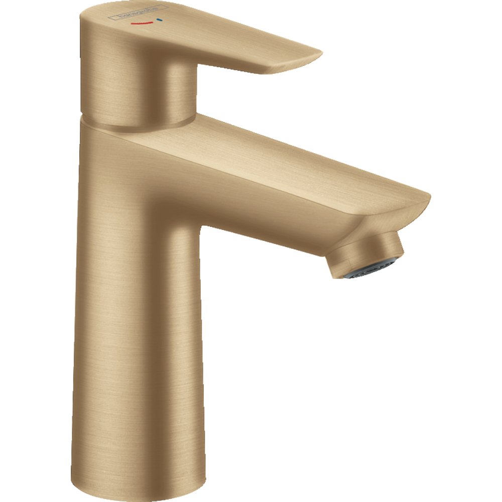 Hansgrohe Talis E Coolstart 110 Single Lever Basin Mixer Tap - Brushed Bronze