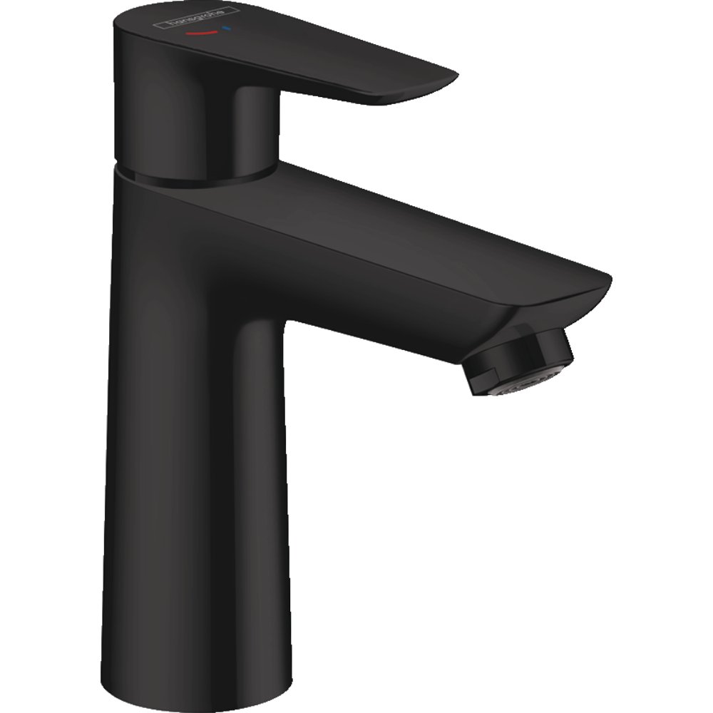Hansgrohe Talis E Coolstart 110 Single Lever Basin Mixer Tap - Matt Black