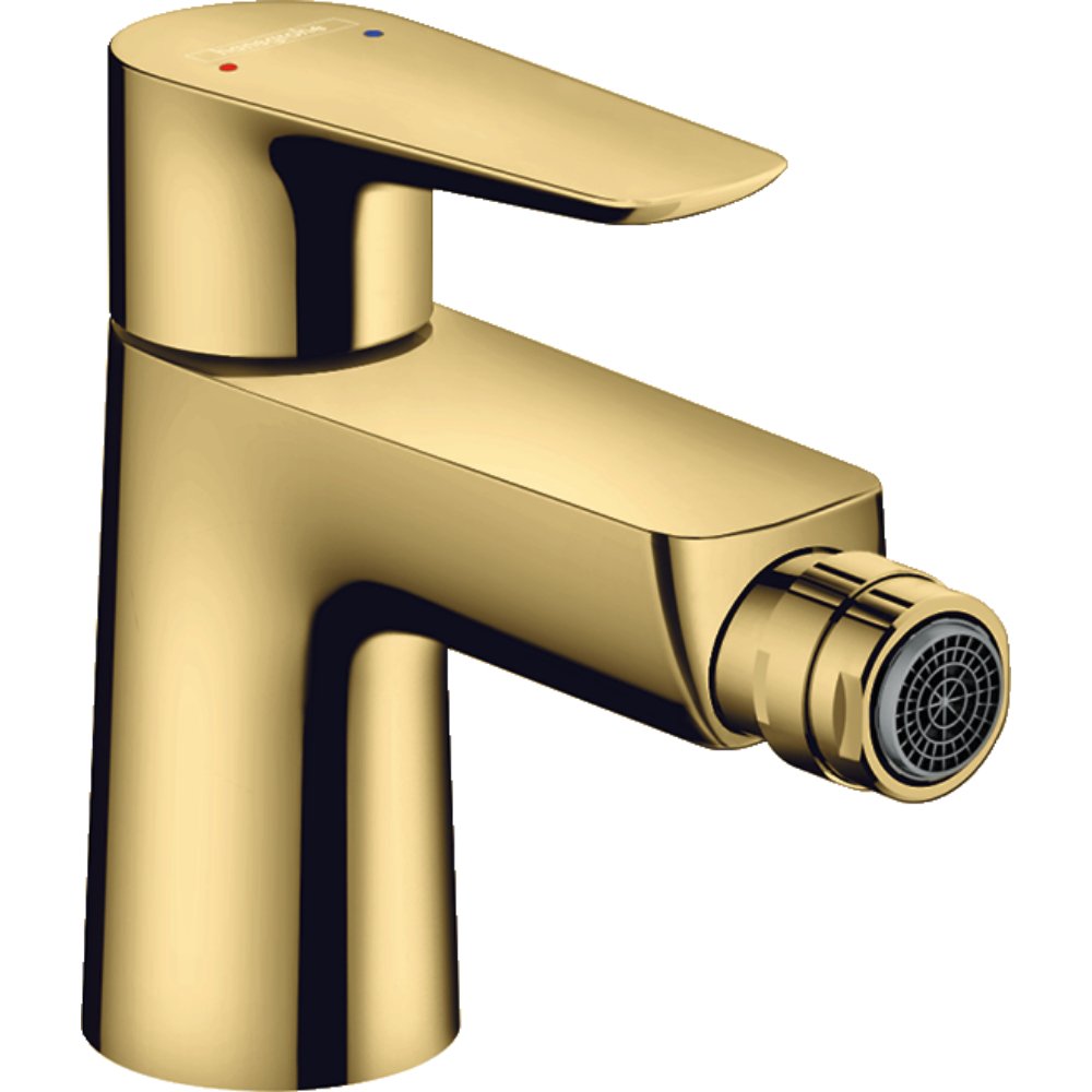 Hansgrohe Talis E Single Lever Bidet Mixer Tap With Pop-Up Waste - Polished Gold Optic