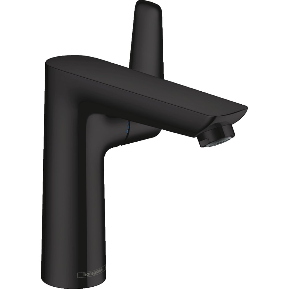 Hansgrohe Talis E 150 Single Lever Basin Mixer Tap With Pop-Up Waste - Matt Black