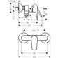 Hansgrohe Talis E Single Lever Exposed Bath Shower Mixer Tap - Image 2