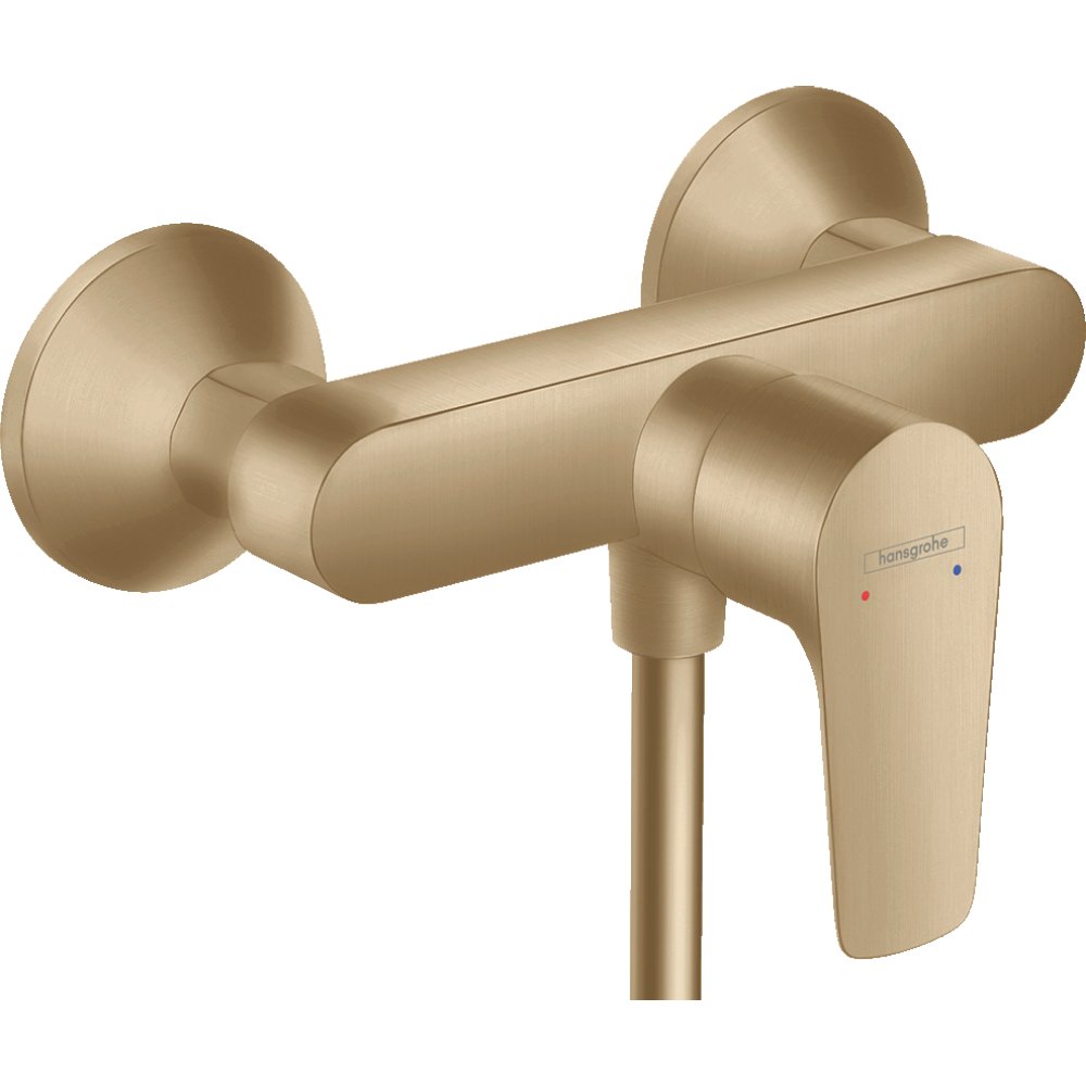 Hansgrohe Talis E Single Lever Exposed Bath Shower Mixer Tap - Brushed Bronze