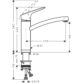 Hansgrohe Logis M31 160 Single Spray Mode Kitchen Mixer Tap With Collapsible Body - Chrome - Image 2