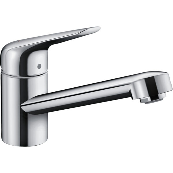 Hansgrohe Focus M42 100 Coolstart, Ecosmart Single Spray Mode Kitchen Mixer Tap - Chrome