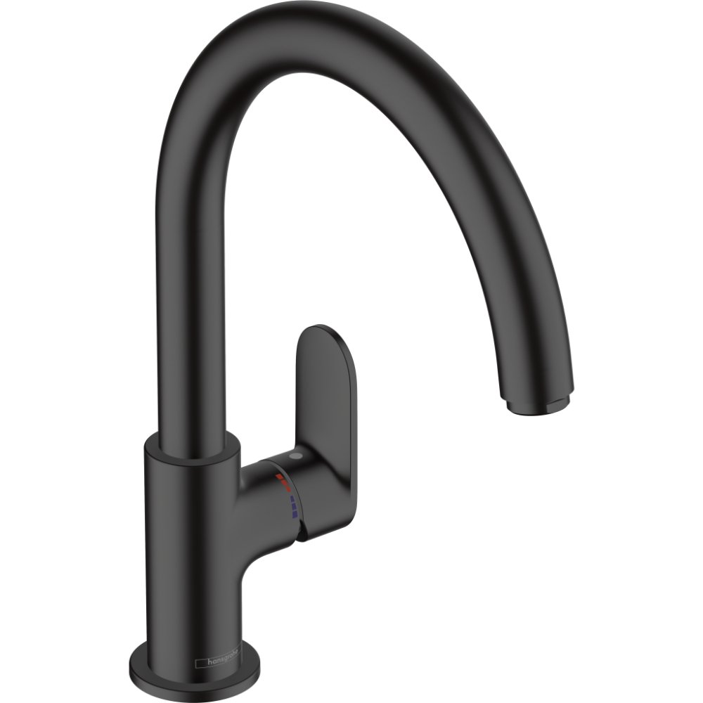 Hansgrohe Vernis Blend M35 210 Kitchen Mixer Tap With Swivel Spout - Matt Black