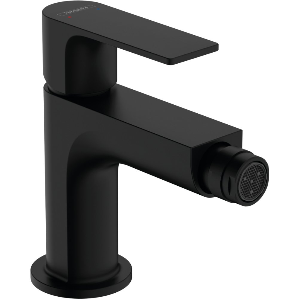 Hansgrohe Rebris E Single Lever Bidet Mixer Tap With Pop-Up Waste - Matt Black