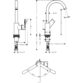 Hansgrohe Rebris E 210 Single Lever Basin Mixer Tap With Swivel Spout And Pop-Up Waste - Image 2