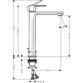Hansgrohe Rebris E 240 Coolstart Ecosmart+ Single Lever Basin Mixer Tap With Pop-Up Waste - Image 2