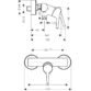 Hansgrohe Talis S Single Lever Bath Shower Mixer Tap For Exposed Installation - Chrome - Image 2