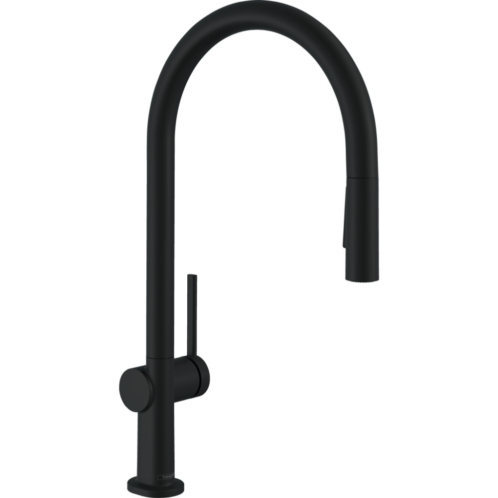 Hansgrohe Talis M54 210 2 Spray Modes Kitchen Mixer Tap With Pull-Out Spray And Sbox - Matt Black