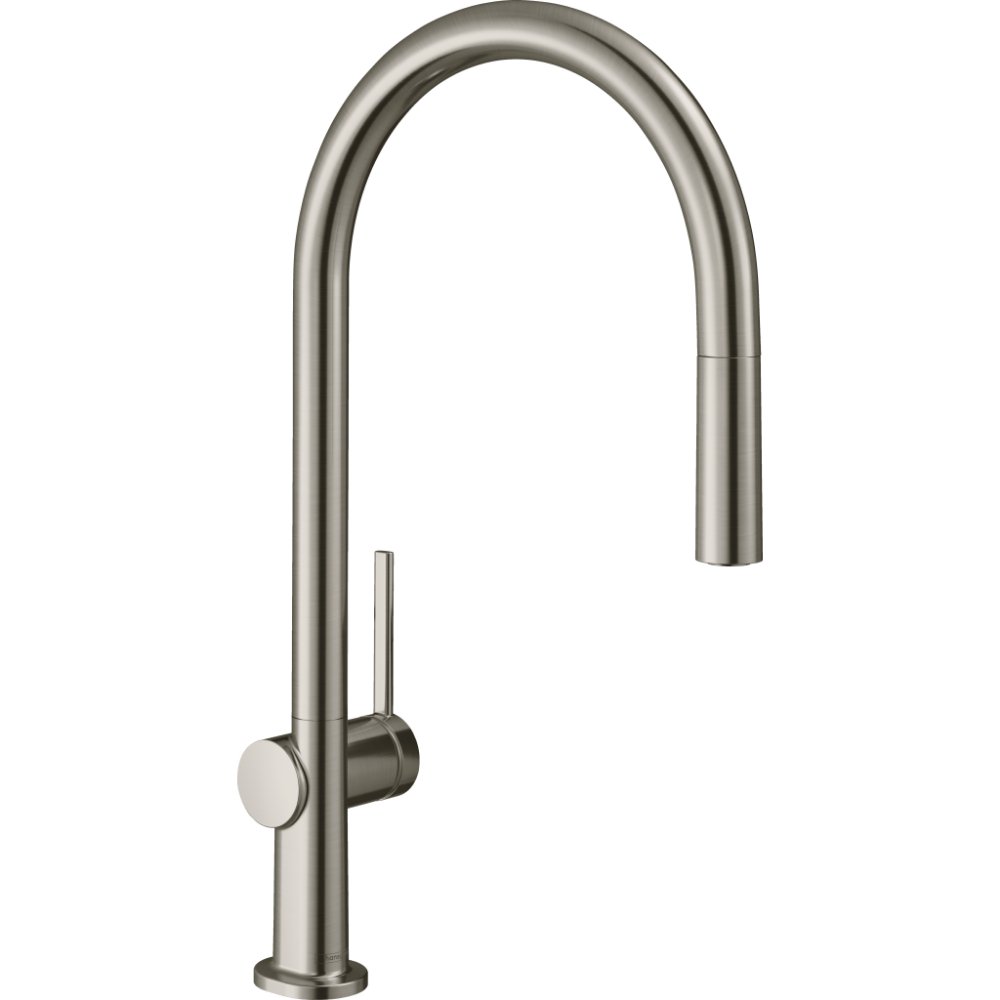Hansgrohe Talis M54 210 Single Spray Mode Kitchen Mixer Tap With Pull-Out Spout - Stainless Steel