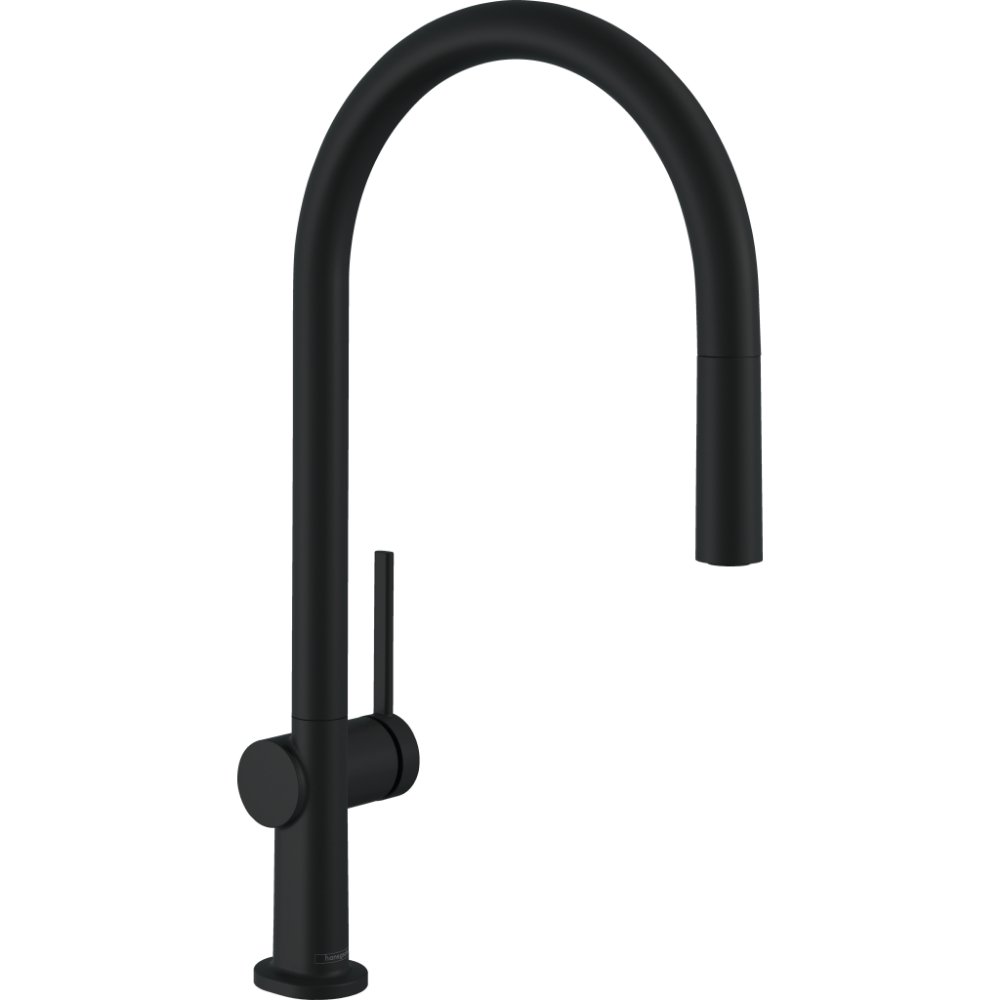 Hansgrohe Talis M54 210 Single Spray Mode Kitchen Mixer Tap With Pull-Out Spout And Sbox - Matt Black