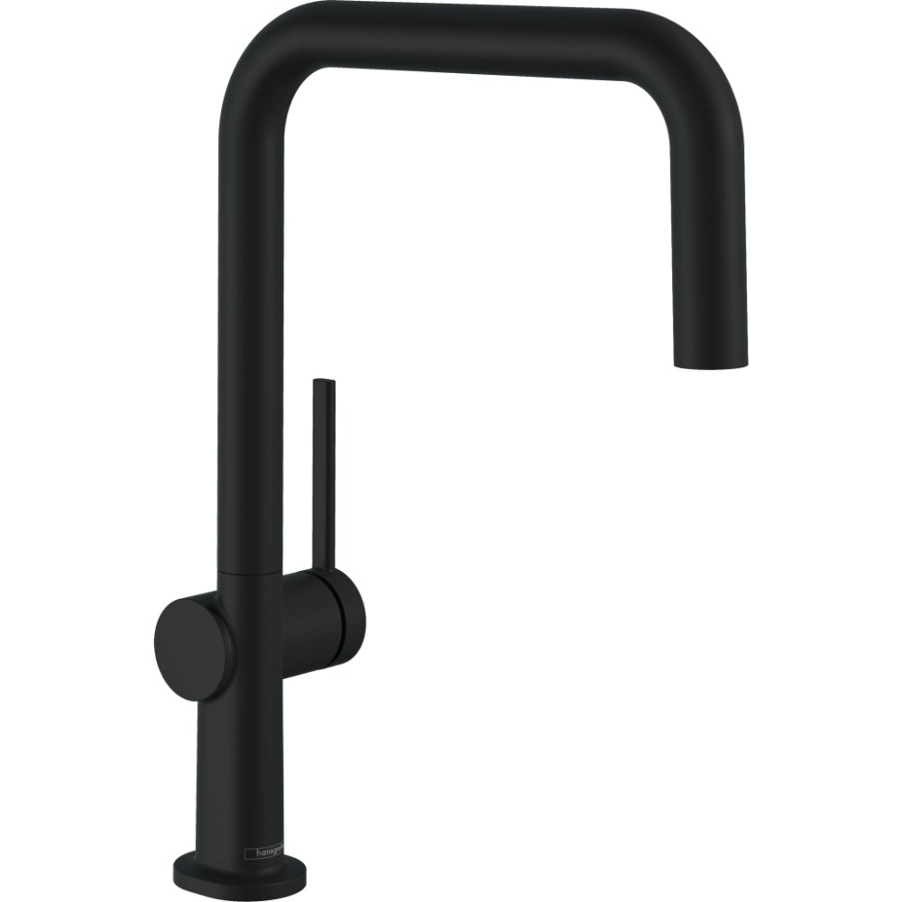Hansgrohe Talis M54 U 220 1 jet Single Spray Mode Kitchen Mixer Tap - Matt Black