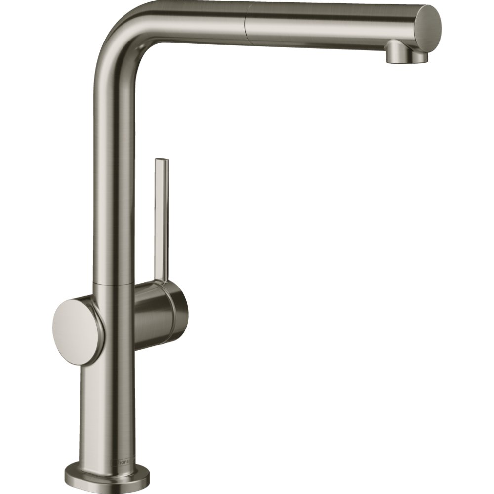 Hansgrohe Talis M54 270 Single Spray Mode Kitchen Mixer Tap With Pull-Out Spout And Sbox - Stainless Steel