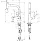 Hansgrohe Talis Select M51 220 Single Spray Mode Kitchen Mixer Tap With Pull-Out Spout - Image 2