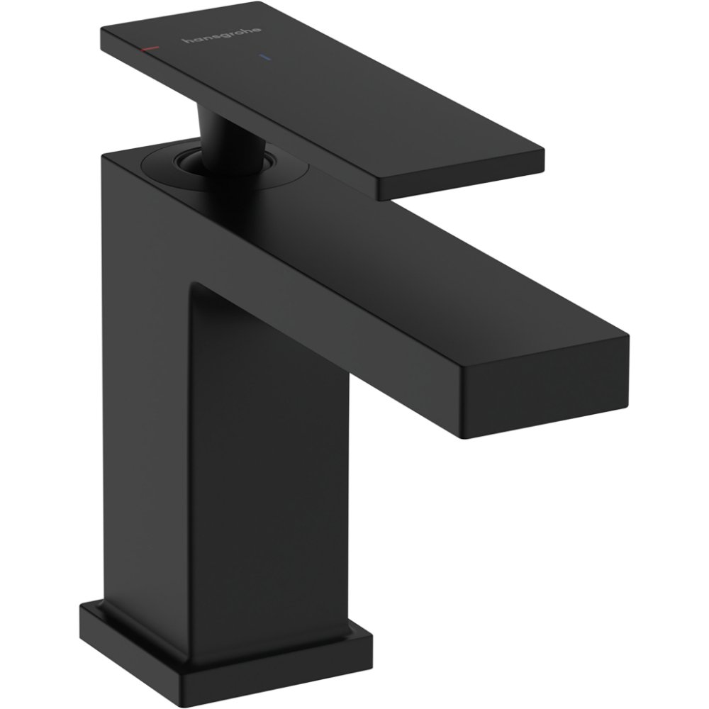 Hansgrohe Tecturis E 80 Coolstart Ecosmart+ Single Lever Basin Mixer Tap - Matt Black
