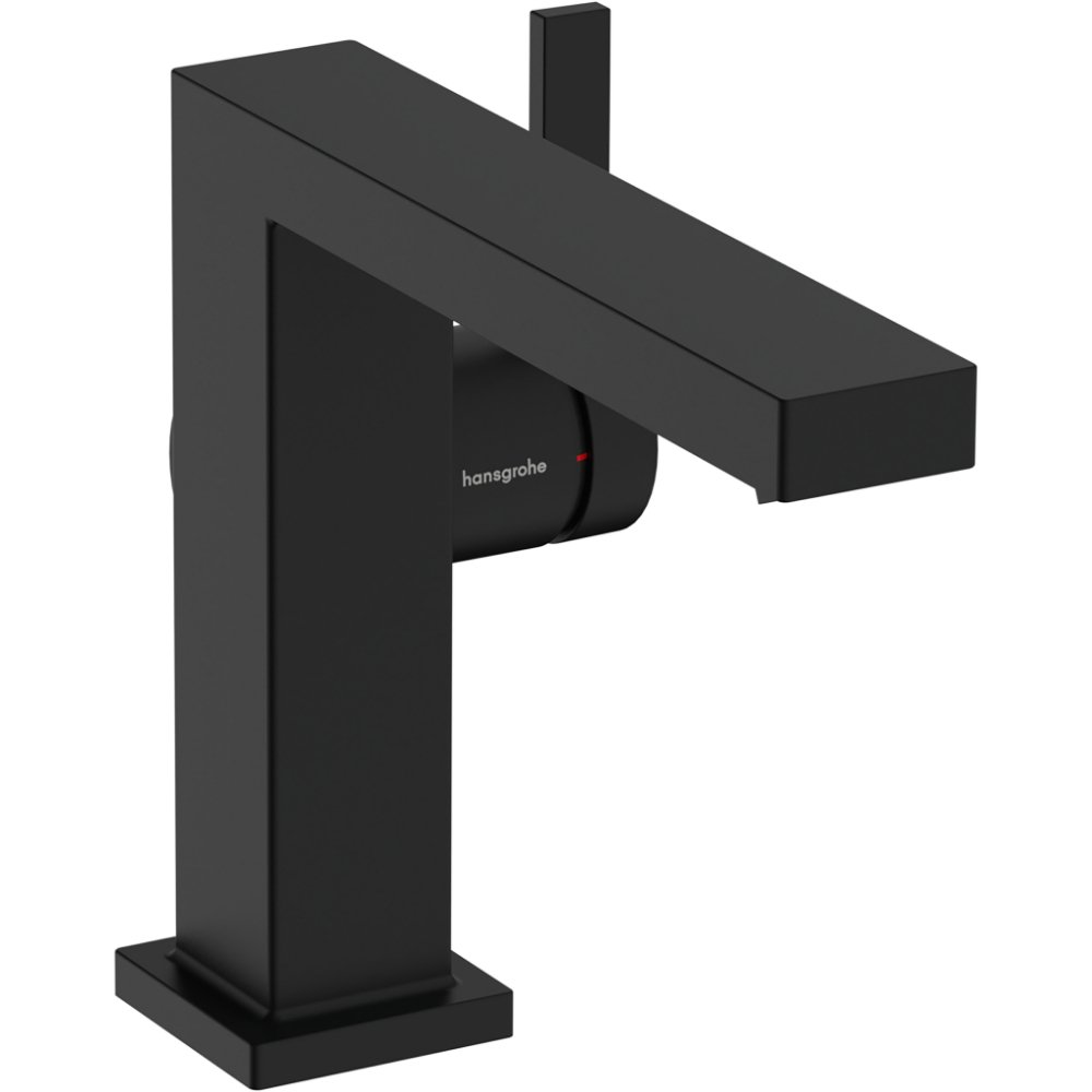 Hansgrohe Tecturis E 110 Fine Coolstart Ecosmart+ Single Lever Basin Mixer Tap With Pop Up-Waste - Matt Black