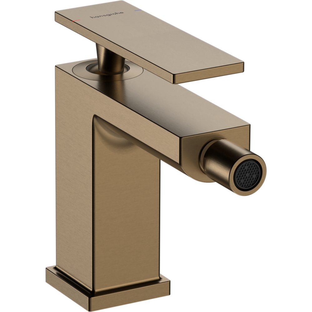 Hansgrohe Tecturis E Single Lever Bidet Mixer Tap With Pop-Up Waste - Brushed Bronze
