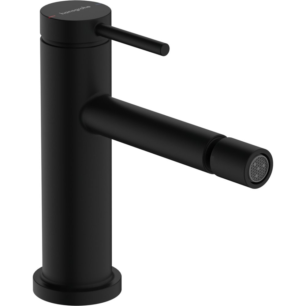 Hansgrohe Tecturis S Single Lever Bidet Mixer Tap With Pop-Up Waste - Matt Black