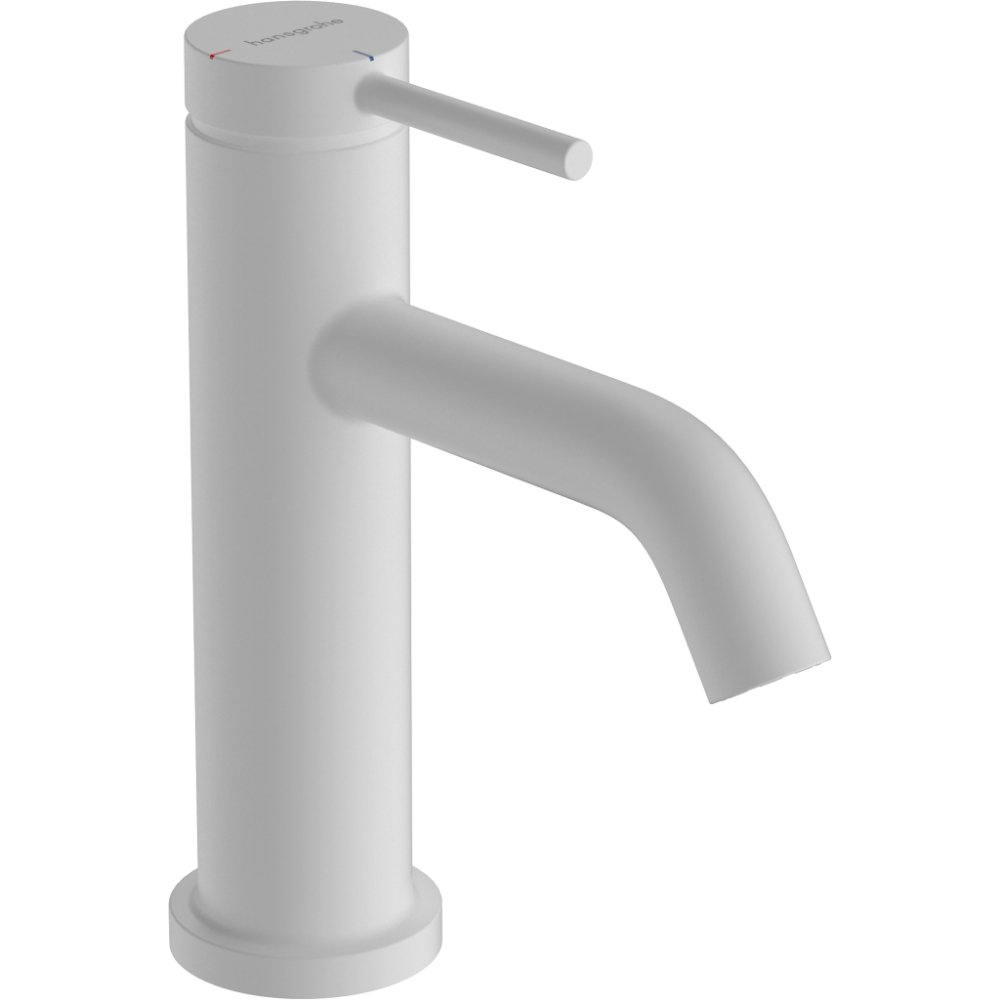 Hansgrohe Tecturis S 80 Coolstart Ecosmart+ Single Lever Basin Mixer Tap With Pop-Up Waste - Matt White